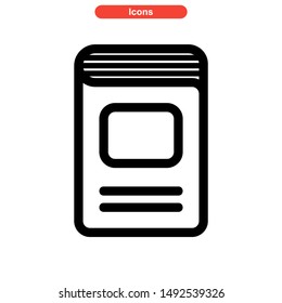 book icon isolated sign symbol vector illustration - high quality black style vector icons
