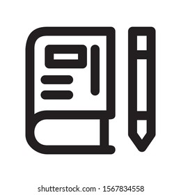 book icon isolated sign symbol vector illustration - high quality black style vector icons
