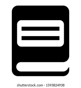 book icon isolated sign symbol vector illustration - high quality black style vector icons
