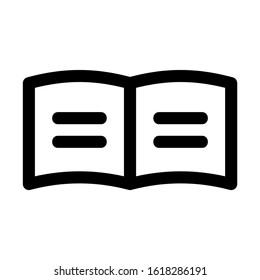 book icon isolated sign symbol vector illustration - high quality black style vector icons
