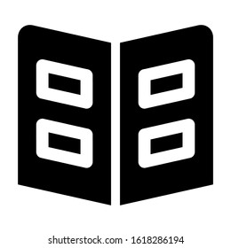 book icon isolated sign symbol vector illustration - high quality black style vector icons
