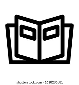 book icon isolated sign symbol vector illustration - high quality black style vector icons
