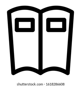 book icon isolated sign symbol vector illustration - high quality black style vector icons

