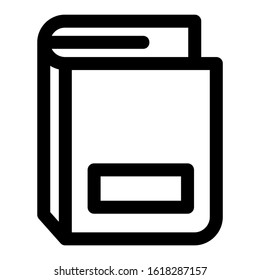 book icon isolated sign symbol vector illustration - high quality black style vector icons
