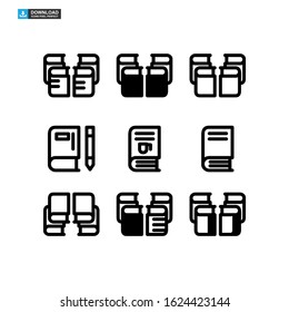 book icon isolated sign symbol vector illustration - Collection of high quality black style vector icons