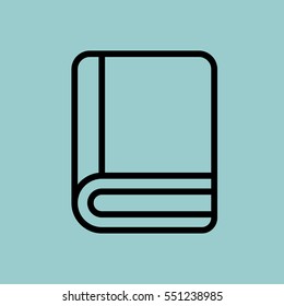 book icon. isolated sign symbol