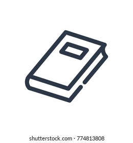 Book icon. Isolated textbook and book icon line style. Premium quality book vector symbol drawing textbook concept for your logo web mobile app UI design.