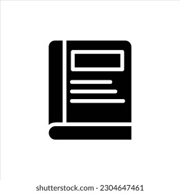 Buchsymbol mit isolierter Vektorgrafik und transparentem Hintergrund