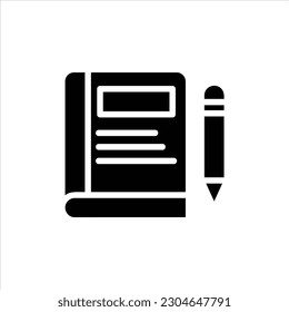 book icon with isolated vektor and transparent background