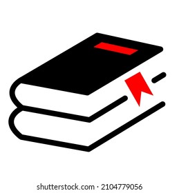 book icon, isolated, white background