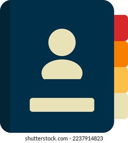 Book icon, isolated, white background. Agenda planner. Dictionary icon. Website icon 