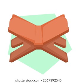 Book icon in isometric 3d style on a white background vector illustration