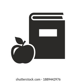 Book icon. Knowledge. Learning. Education. Library. Vector icon isolated on white background.