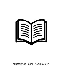 Book Icon. Lecture or Library Illustration