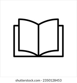 Book Icon. Lecture or Library Illustration,Symbol for Design, Websites, Presentation or Application..eps
