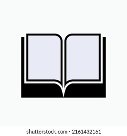 Book Icon. Library or Literary, Science Style - Vector.