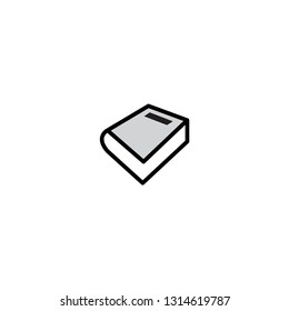 Book icon. Library sign