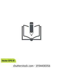 Book Icon Library Symbol Design Element Logo Template