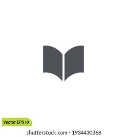 book icon library symbol design element logo template