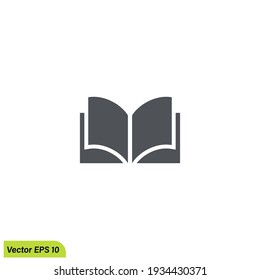 book icon library symbol design element logo template