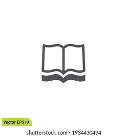 book icon library symbol design element logo template