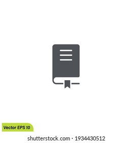 book icon library symbol design element logo template