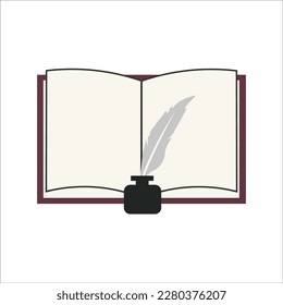 Book icon. Library symbol set vector ilustration.