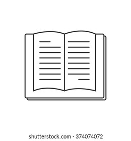 Book icon line icon