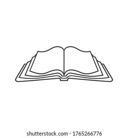 book icon line art icon