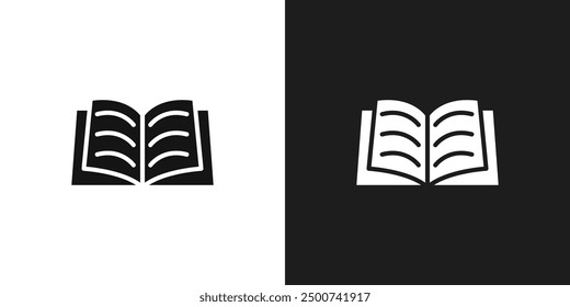 Icono de libro línea de arte Vector