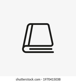 Book icon in line design style.