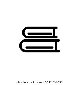 Book icon. Line design template