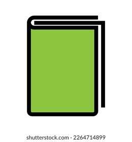 Línea de icono del libro aislada en fondo blanco. Icono delgado plano negro sobre el estilo de contorno moderno. Símbolo lineal y trazo editable. Ilustración vectorial de trazo simple y píxel perfecto