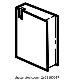Book icon in line style