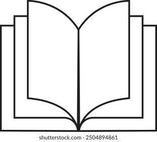 Vektorgrafik der Buchsymbolzeile