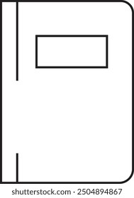 Vektorgrafik der Buchsymbolzeile