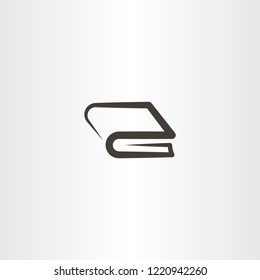 book icon line vector logo element 