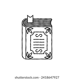 Book icon linear style item