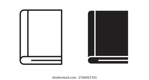 Book icon linear symbol. Vector Designs.