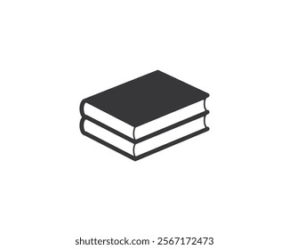 Book icon. Literature book icon. Close book icon vector illustration, e-book, back to school, library sign, Study concept symbol, Learning sign, Book clipart.