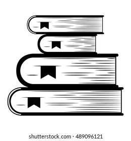 Book icon. literature education and learning theme. Isolated design. Vector illustration