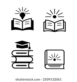 Icono del libro con el logotipo del libro