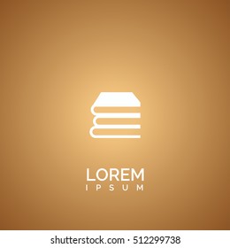 book icon. book logo