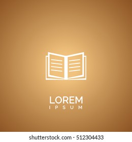 book icon. book logo
