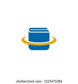 Book icon logo design for education symbol template