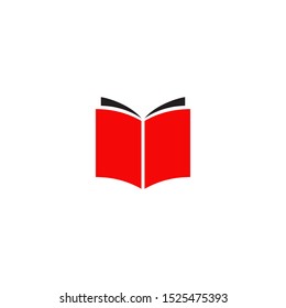 Book icon logo design for education symbol template