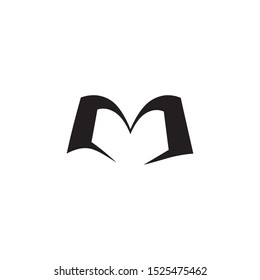 Book icon logo design for education symbol template