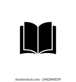 Book icon logo design. open book sign and symbol. ebook icon