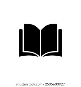 Logo-Design des Buchsymbols. Buchzeichen und -symbol öffnen. eBook-Symbol