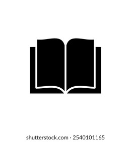 Diseño del logotipo del icono del libro. Signo y símbolo abiertos del libro. Icono del ebook